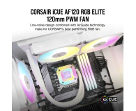 Corsair iCUE AF120 RGB ELITE PWM White 120mm - 1146807 - zdjęcie 6